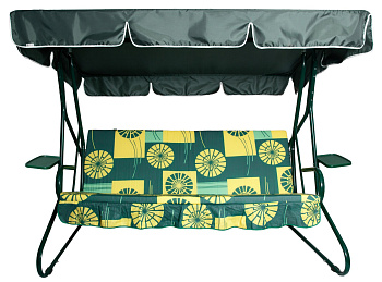 Качели садовые ЛЮКС-2 3-х местные