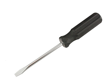 Отвертка SL3*75мм, углеродистая сталь, черная пластиковая рукоятка SPARTA