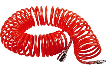 Шланг пневматический QUATTRO ELEMENTI 10м, спиральный, разъем EURO