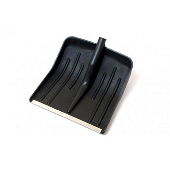 Лопата снеговая пластмасс. 390х440мм оцинков.планка