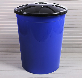 Бак универсальный 225л (синий) (с крышкой) 