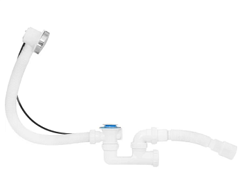 Сифон для ванны и глуб. поддона, полуавтомат. (вып.с нерж.решёткой, с пер 60см)