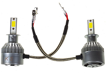 Лампа KS-C6-HB3 светодиодная, HB3 36W 3800LM, радиатор+вентилятор охлаждения, 2шт, 8V-48V