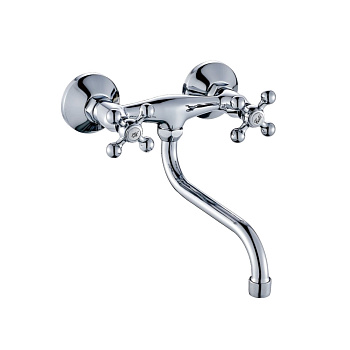 Смеситель для кухни, настенный, латунь VALFEX Libra Сhrome