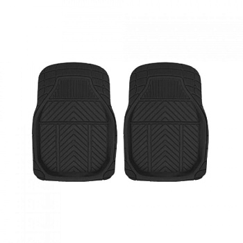 Коврики автомоб. салона CarFort "Rovers 7", резина к-т 2шт black перед RS0721