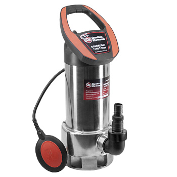 Насос дренажный QUATTRO ELEMENTI Drenaggio 1100 F Inox (1100 Вт, 19000 л/ч, для грязной, 9 м, 7,5кг)