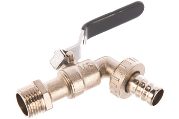 Кран шаровый усиленный водоразборный со штуцером 1/2" ручка, MP-У