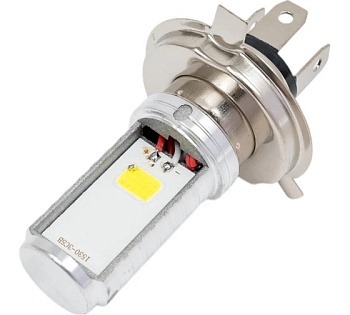 Лампа светодиодная мотоциклетная 10-36V H4 2*7.5W COB блистер TM NORD YADA