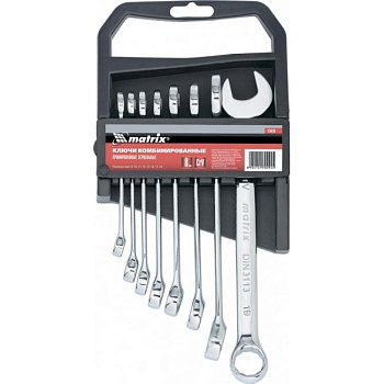 Набор комбинированных ключей  8-19мм 8шт. CR-V зеркальн.полировка 