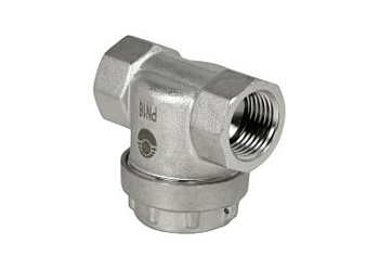 Фильтр механической очистки прямой 1/2", никелированный VALFEX