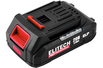 Батарея акк ELITECH RCB 2020S ELP,20В,2.0Ач,Slider,HD