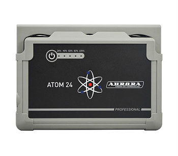 Устройство пусковое нового поколения АТОМ 24 12В, 24000мАч, 88,8Вт*ч,1000/500А/Aurora