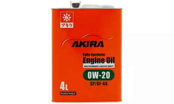 Масло моторное синтетическое AKIRA ENGINE OIL FS 0W20 SP/GF-6A  4л