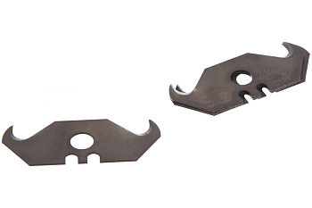 Лезвия сменные для ножей КОБАЛЬТ ширина 19мм, крюковидные, сталь У8, 5шт в комплекте