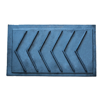 Плита большая с редкими ребрами 710*410*25 24кг