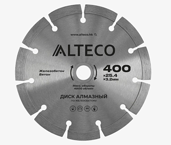 Диск алмазный по асфальту 400*25,4 ALTECO