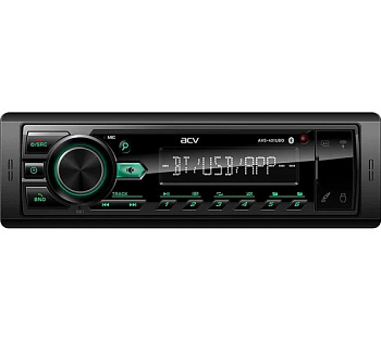 ACV AVS-401UBG (1din/База 36мм/зеленая/Bluetooth/USB/TYPE-C/AUX/SD/FM/4*50)