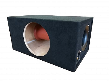 Корпус для сабвуфера 12Т601 Черный (ФИ.  12" 160 труба)