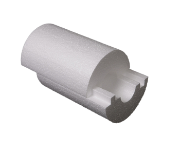 Скорлупа теплоизоляционная 1000*50*160