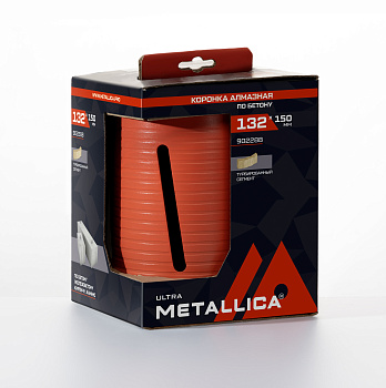 Коронка алмазная сегментная удлин. METALLICA Ultra 132x150 мм, М16, без хвостовика, по бетону