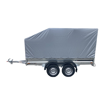 Двухосный легковой прицеп "Спутник ZN 3015/33" дуги 3015/122, тент 3015/122