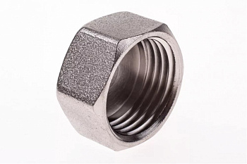 Заглушка 1/2" вн.р. никель ЛАТУНЬ