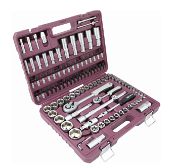 Набор инструмента универсальный 1/4", 1/2"DR, 108 предметов