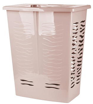 Корзина для белья Keeplex Regular с откидной крышкой 60л 48х34,5х59,5см бежевый топаз