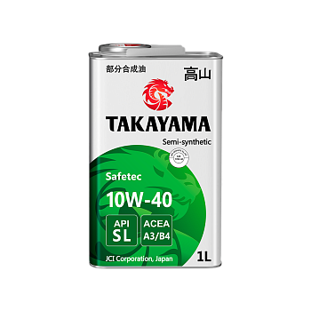 Масло TAKAYAMA SAE 10W40 API SL, ACEA A3/B4 1л