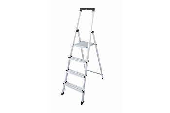 Стремянка SOLIDY 4 ступеньки, раб.высота 2,83м (черн.) Стремянка SOLIDY 4 ступеньки, раб.высота 2,83м (черн.)