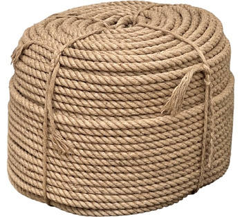 Канат джутовый крученый 14мм (цена за 1 м) 100м