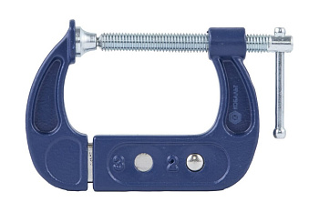 Струбцина КОБАЛЬТ G-образная раздвижная, 50 - 75 мм						