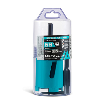 Коронка алм. сегм. METALLICA Optima 68x63 мм, М16, с хвостовиками HEX, SDS-plus, по бетону