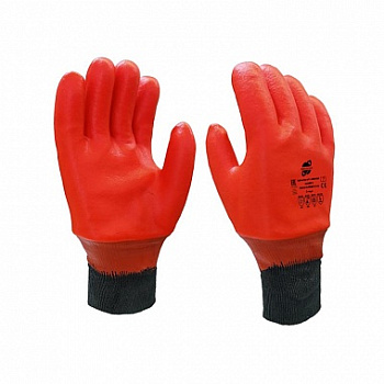 Перчатки нефтеморозостойкие с манжетой оранжевые