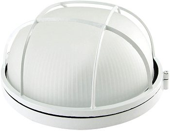 Светильник НПБ1302 белый/круг с решеткой 60Вт IP54 TDM 0107-0025, 1301-00060