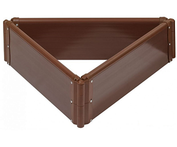 Клумба ЭкоГрядка Коричневая 3*1,1