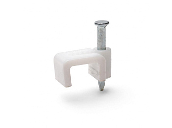 Скобы для кабеля плоские 10мм*25шт