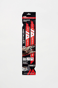 Пилки сабельные METALLICA Ultra S1122VF 225/200мм шаг 1,8/2,6мм, BiM Vario, универсальная 2шт, METAL
