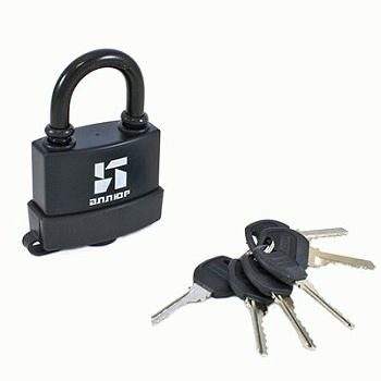 Замок навесной АЛЛЮР ВС1Ч-375П влагозащ. 6кл. d8,3мм 