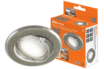 Светильник точечный поворотный СВ 02-06 MR16 50Вт серебряный блеск/хром