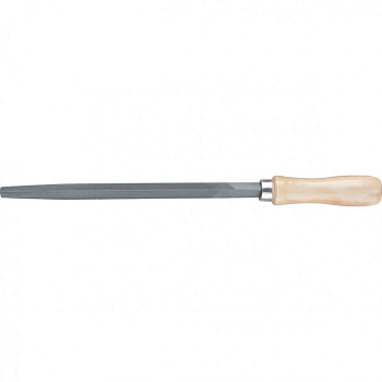 Напильник 300мм, трехгранный, деревянная ручка СИБРТЕХ