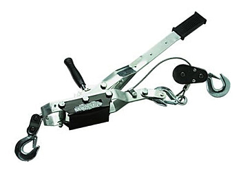 Лебедка рычажная, тяга - 2т, подъем - 0,8т, одинарное храповое колесо, MATRIX