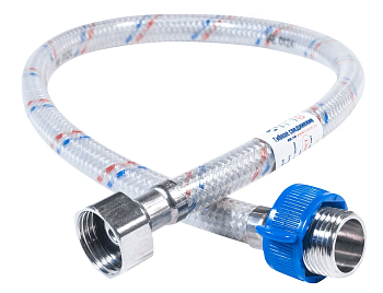 Подводка гибкая ЦС НЕЙЛОН для воды 1/2”Г х 1/2"Ш L-120 см