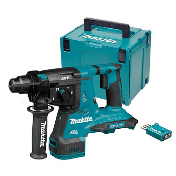 Перфоратор аккум. MAKITA 3 режимный LXT BL 2х18В, sds plus, 28мм, 2.8Дж, AWS (Makpac)