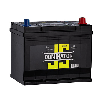 Аккумулятор DOMINATOR JIS 6СТ-70 (0)R D26 Азия