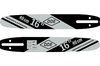 Шина пилы цепной сварная DDE 16"/40см-3/8"-1,3-56z (для цепи 91) 160SDEA041