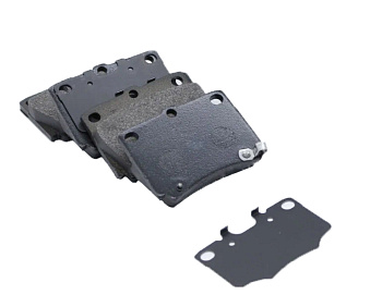 Колодки тормозные, задние D6086MH (с антискрипной пластиной)