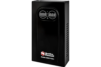 Стабилизатор напряжения настенный QUATTRO ELEMENTI Stabilia 2000 W-Slim (2000 ВА, 140-270 В) 1,6кВт