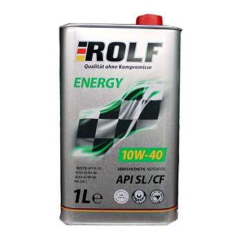 Масло моторное ROLF Energy SAE 10W40 API SL/CF 1л п/с А3/В4 С3