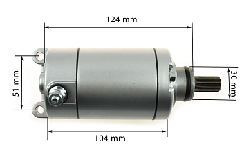 Электростартер 169FMM (11 шлицов)